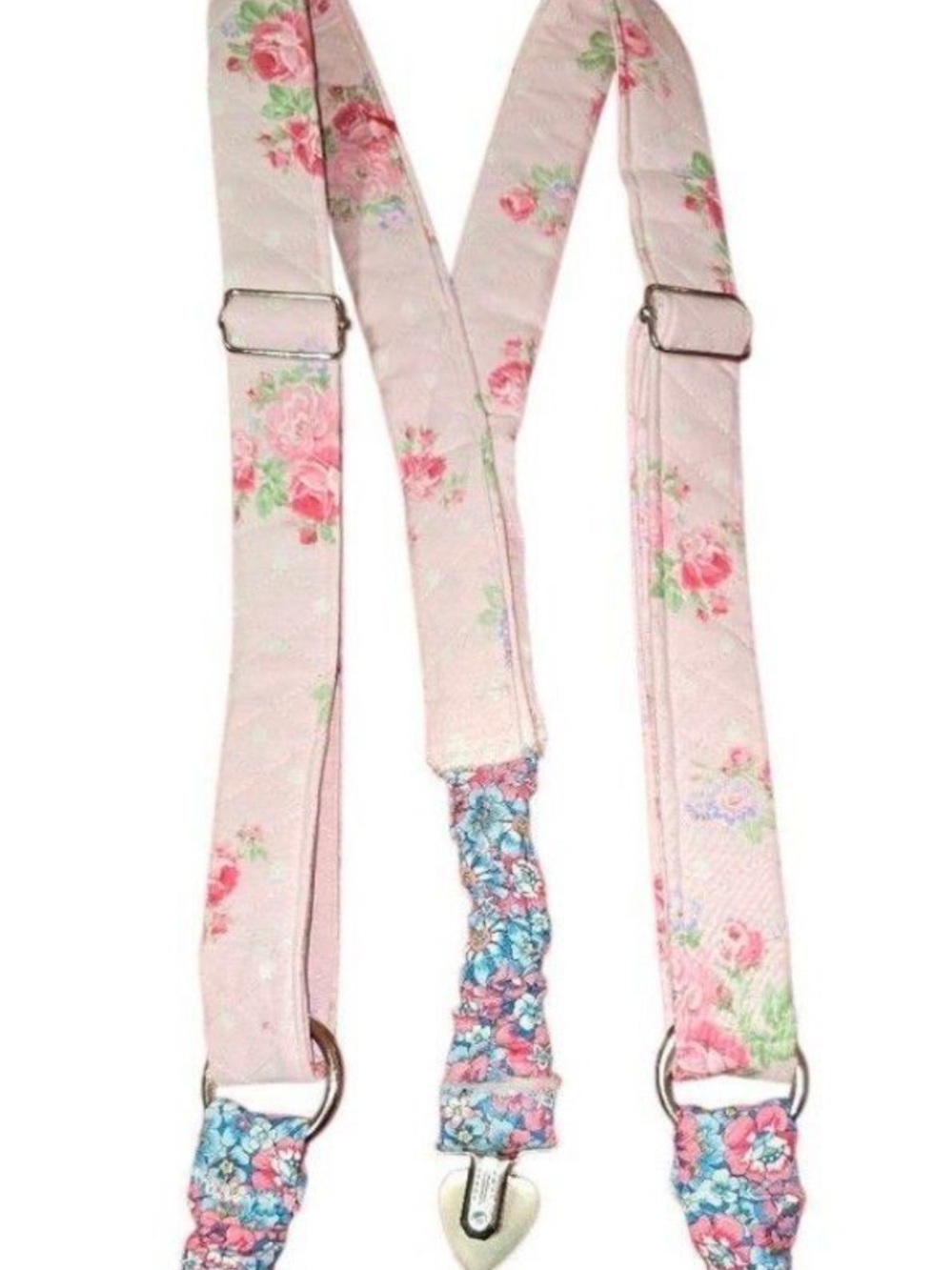 OOAK handmade Suspenders floral print